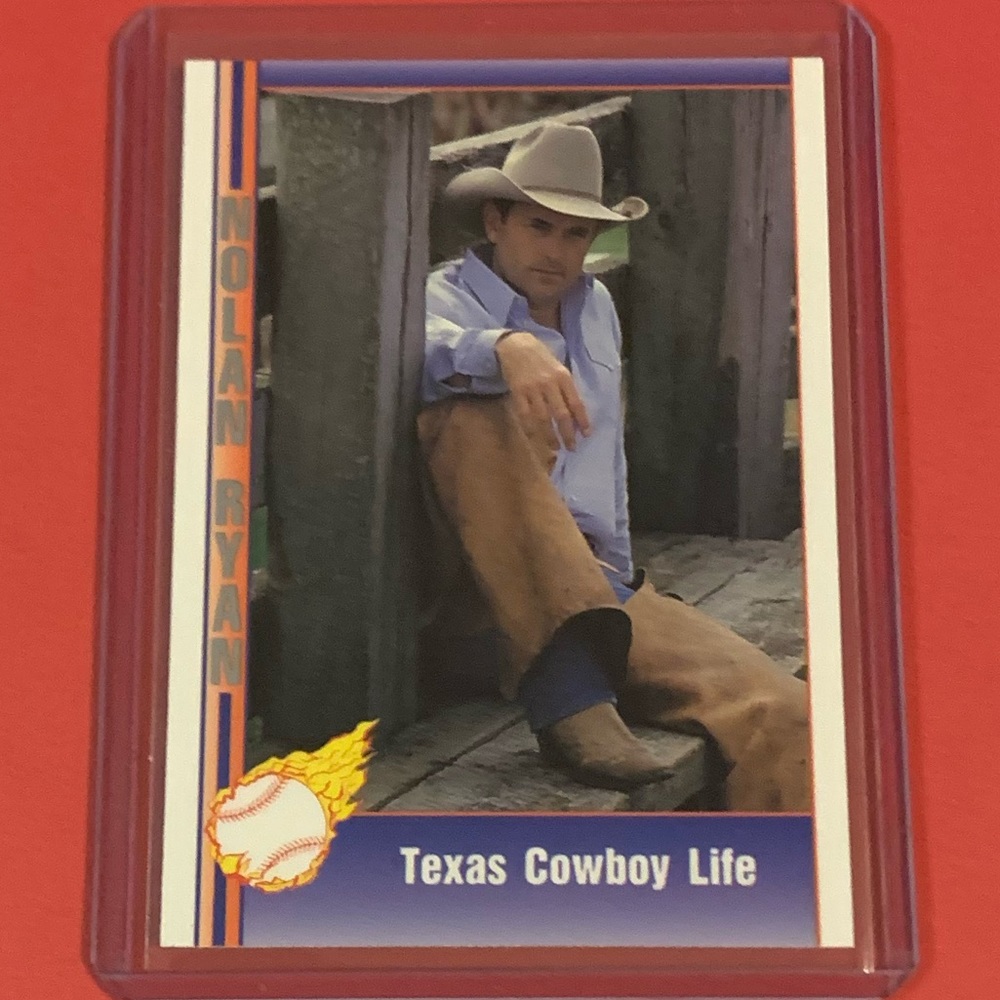 Texas Cowboy Life #106 1991 Pacific Nolan Ryan Baseball Trading Card